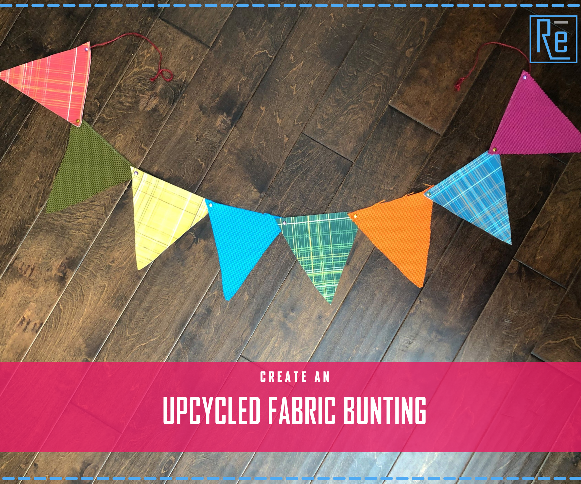 Upcycled Fabric Bunting