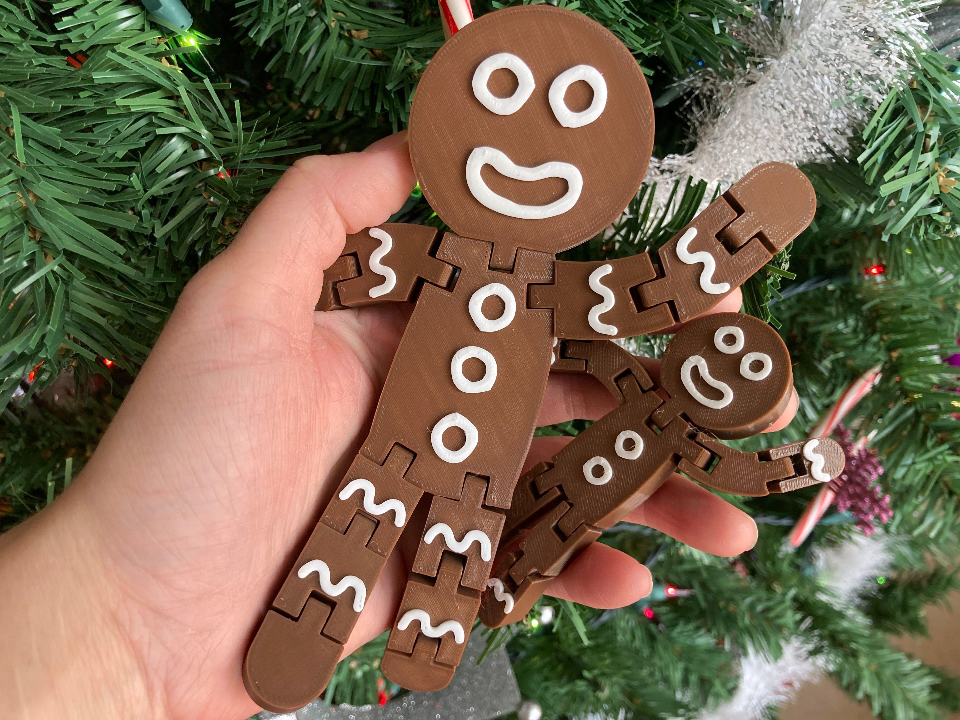 3D Print Articulated Gingerbread Man + Articulated Joint