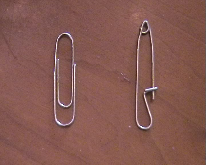 Make a Safety Pin From a Paperclip! 