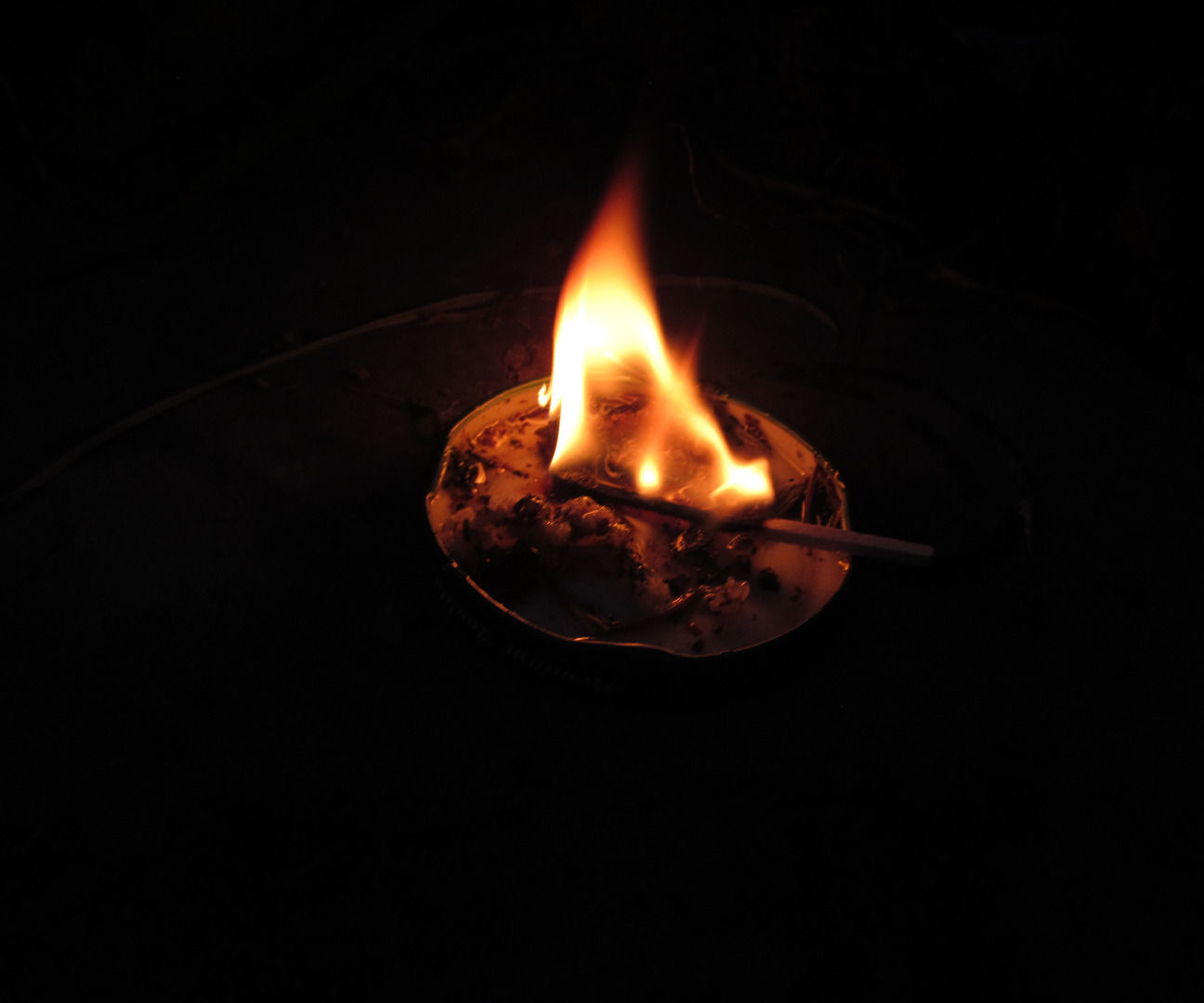 Natural bug chaser candle