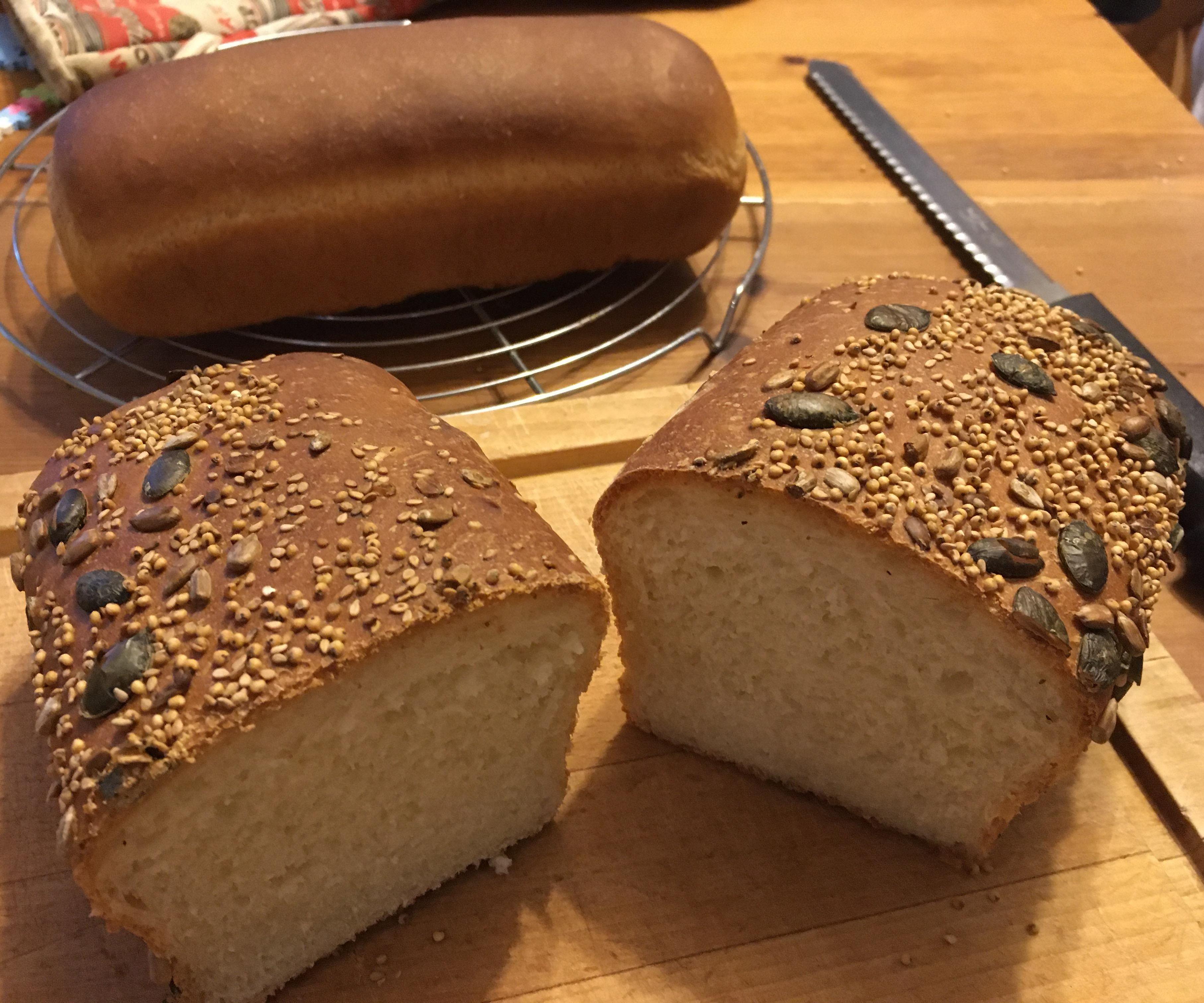 Sandwich Bread (bakery recipe)
