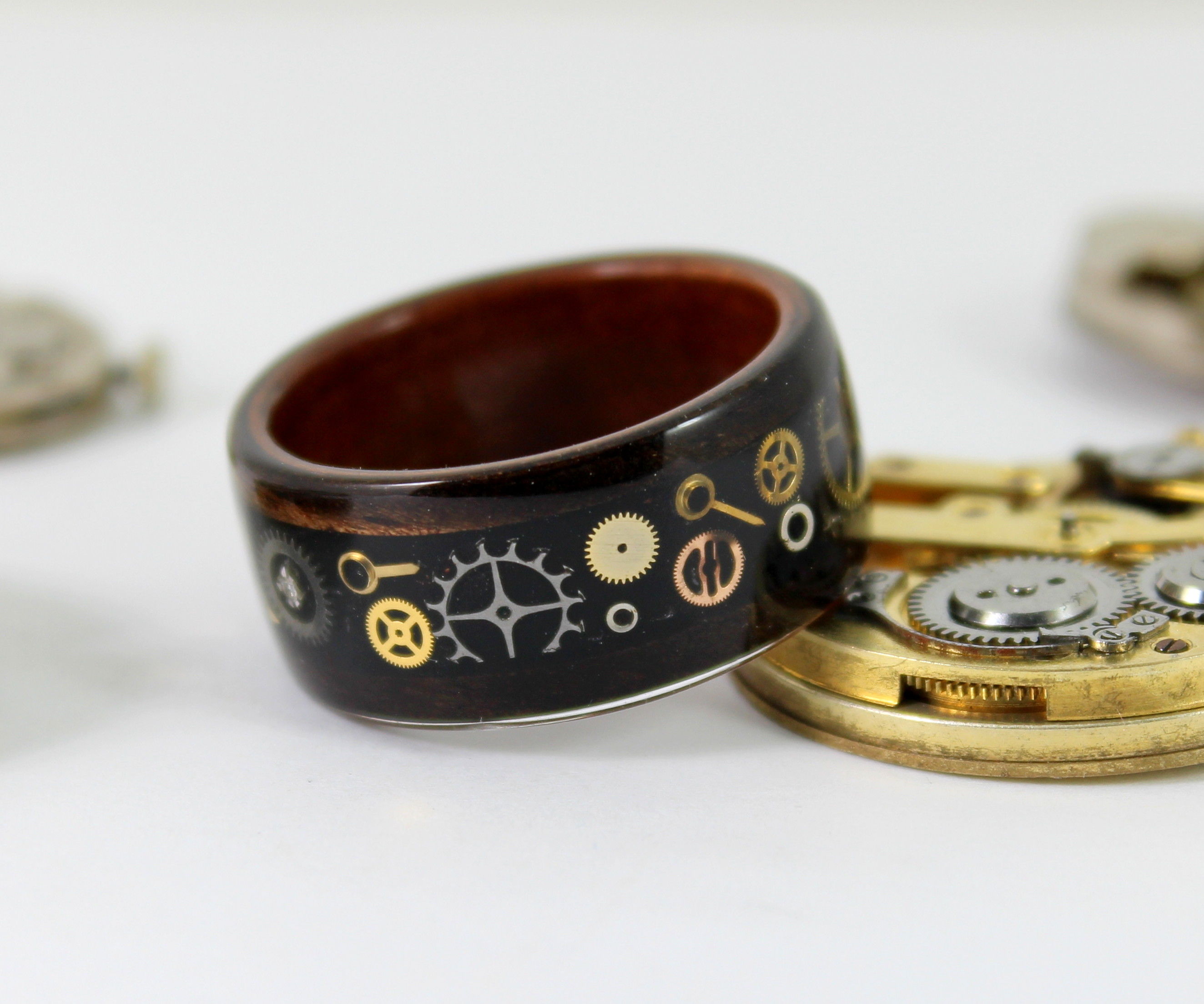 Wooden Steampunk Ring