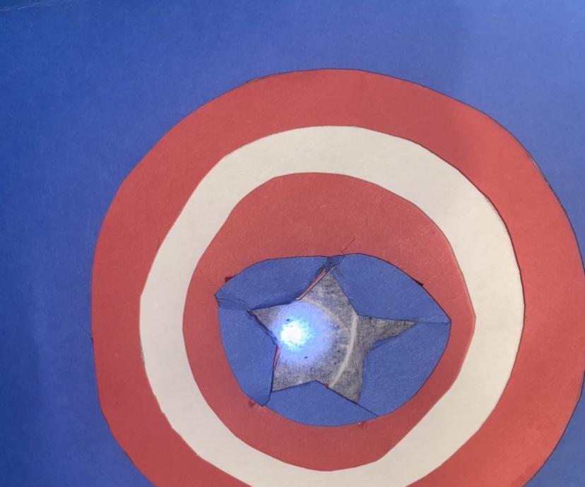 Captain America Shield Breadboard LED Creative Switch