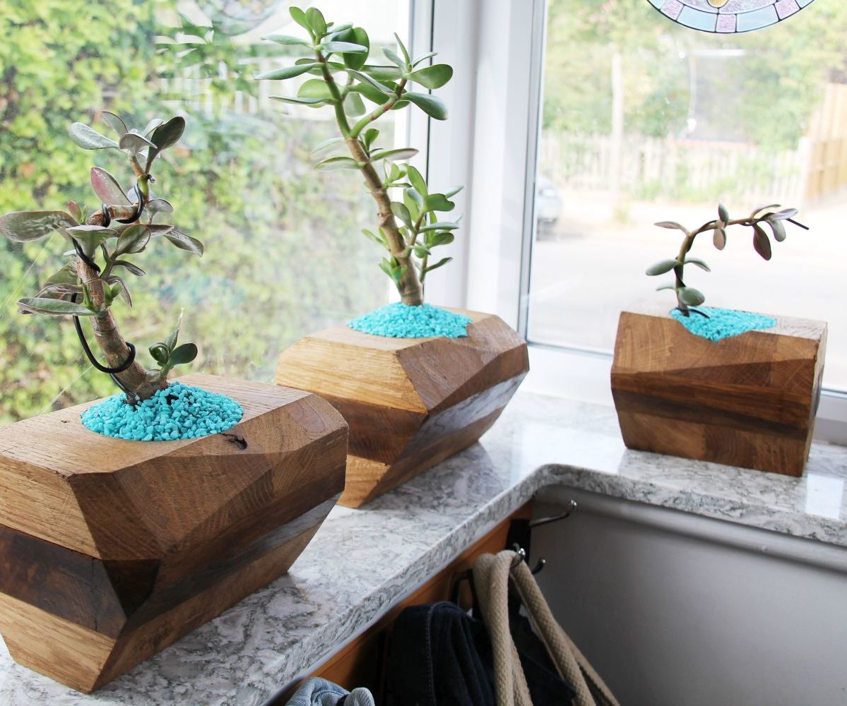 MiXed WooD PLanteR