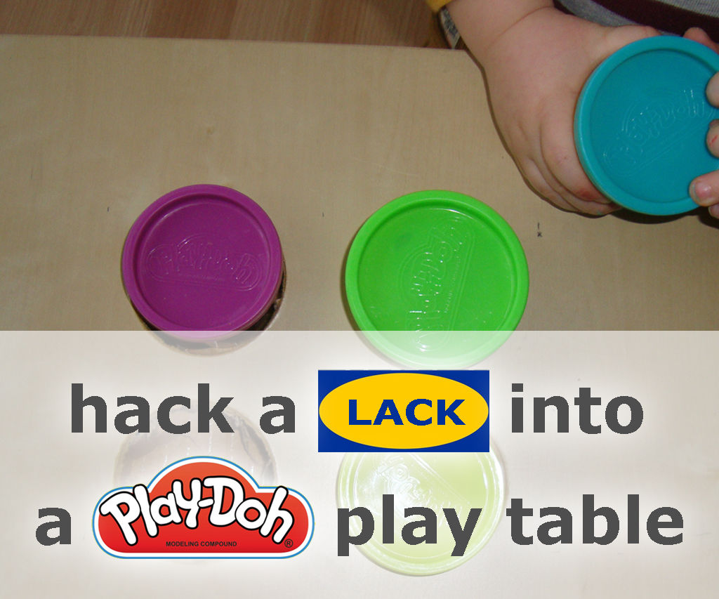 Hack a LACK Into a Play-Doh Play Table With Extra Storage