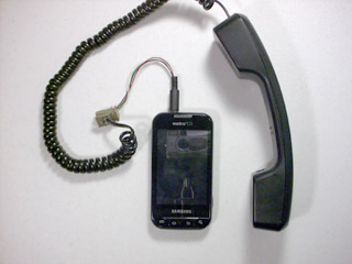 Connecting a telephone handset to your cell phone