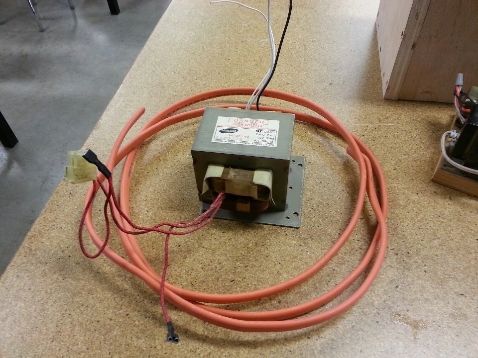 How to remove the secondary windings from a microwave oven transformer.