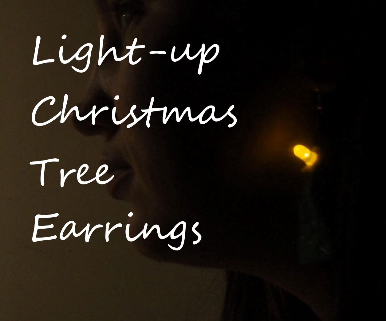Light Up Christmas Tree Earrings