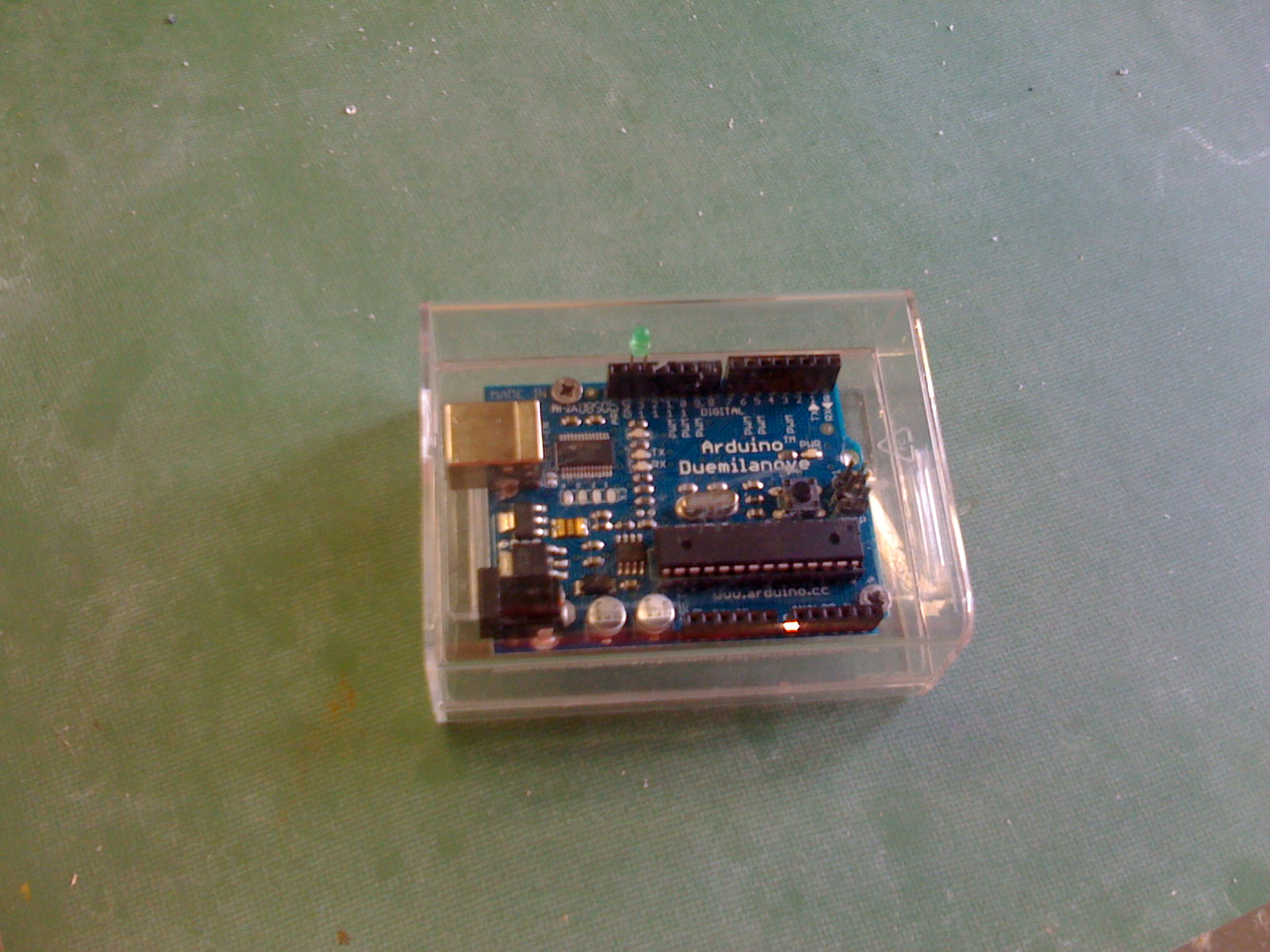 Arduino housing from iPod nano box