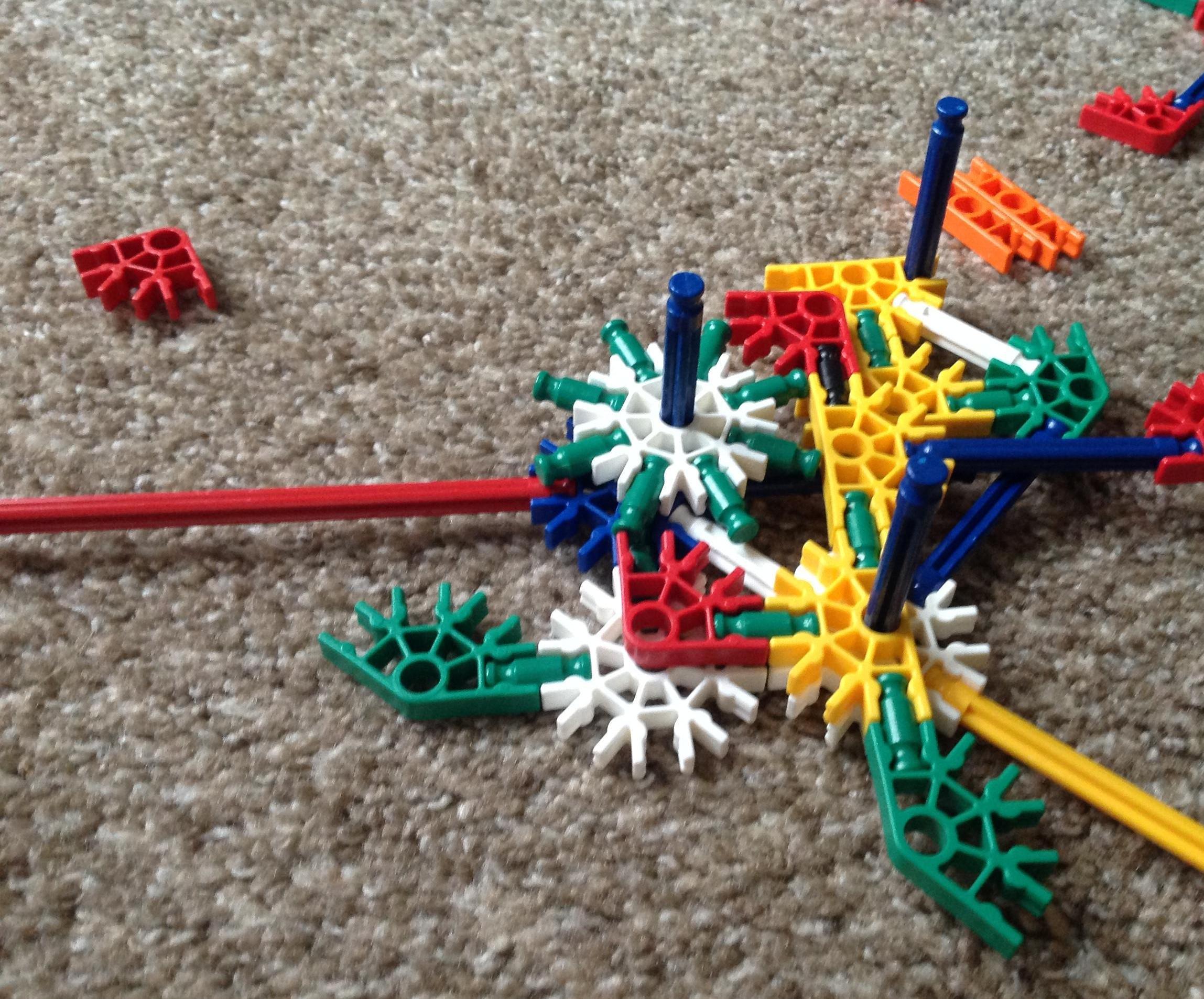 Knex Semi Auto Three Shot Rubber band shooter