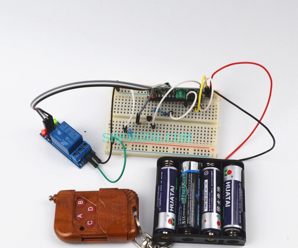 DIY Remote Control Switch Kit by 2262/2272 M4 Bread Board & Relay for Maker
