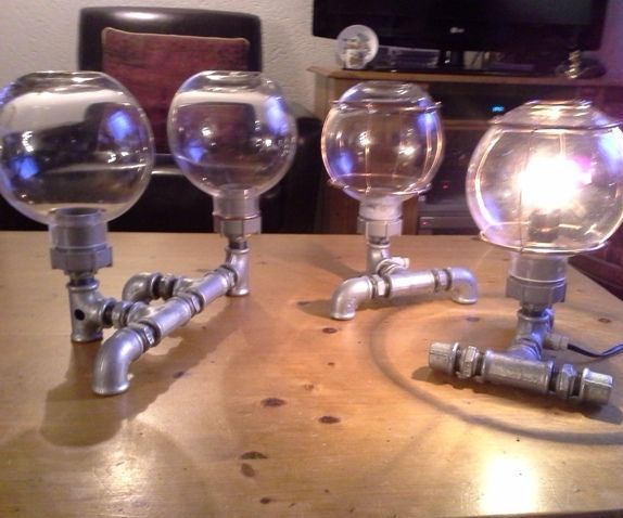 Steampunk - pipe lamps,industrial