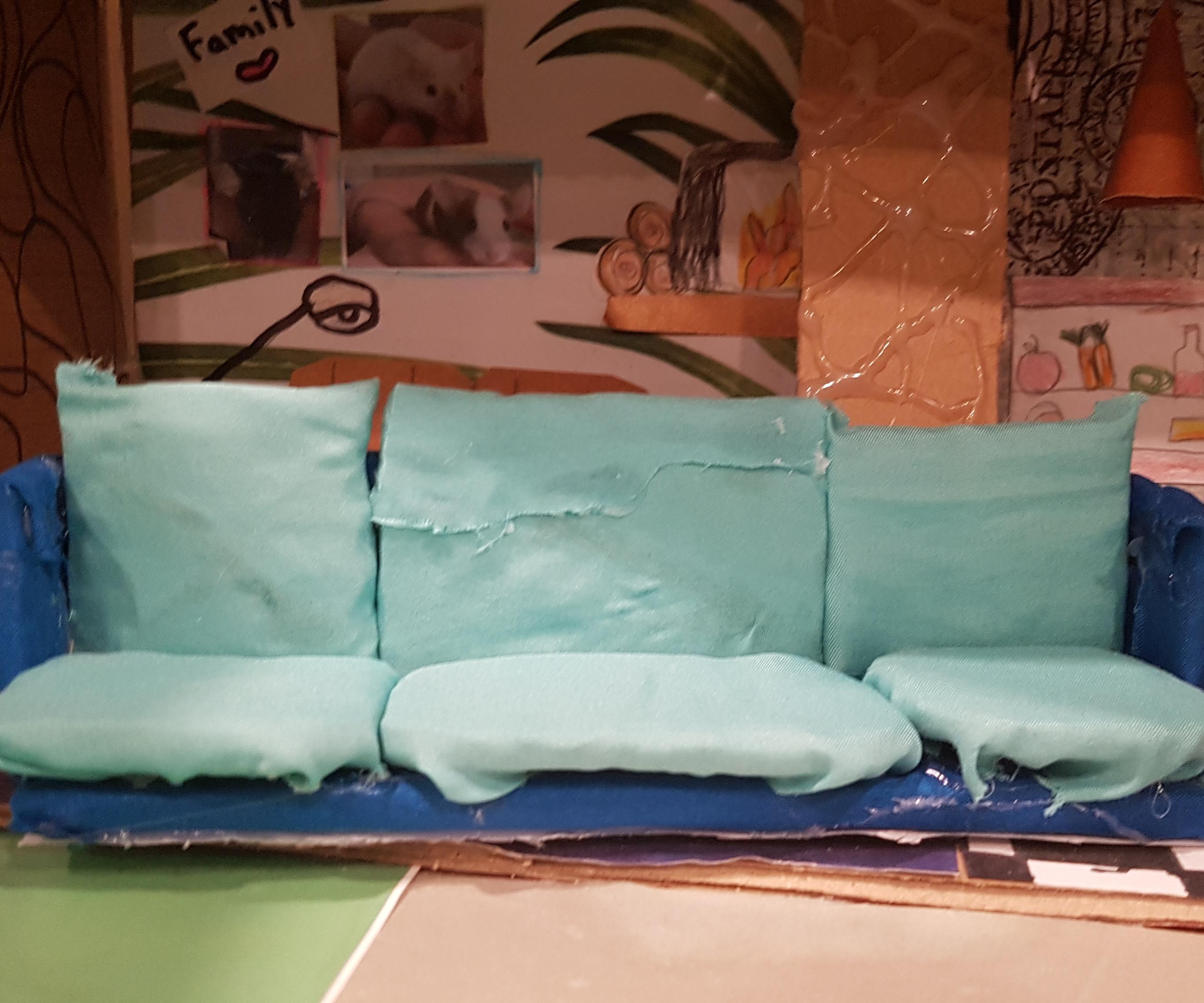 Simple Dollhouse Sofa