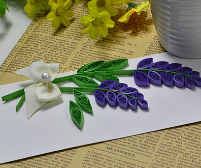 How to Make Valentine’s Day Quilling Lavender Cards