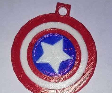 Captain America Shield Keychain