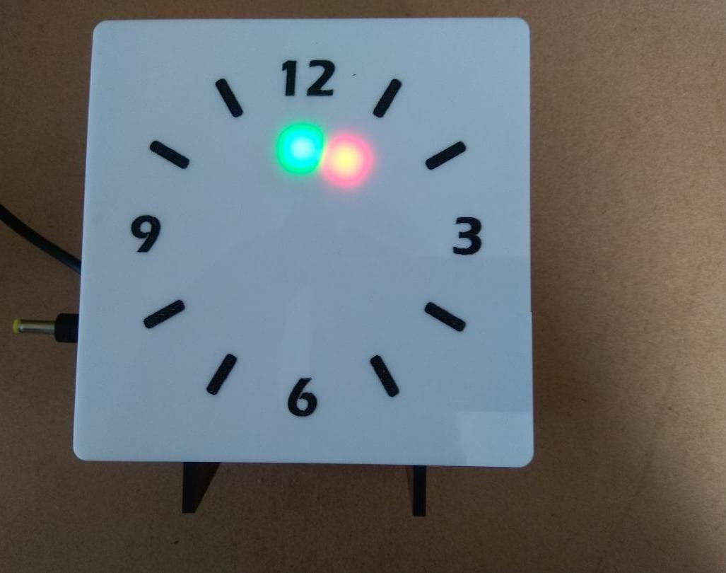 Simple Wi-Fi Connected Clock With Neo Pixel LED.