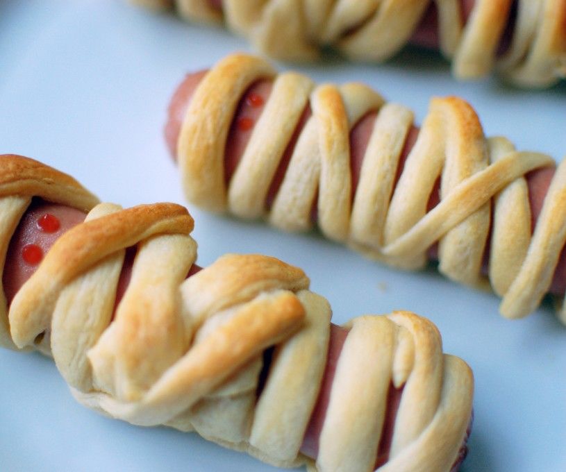 Tasty Hotdog Mummies!