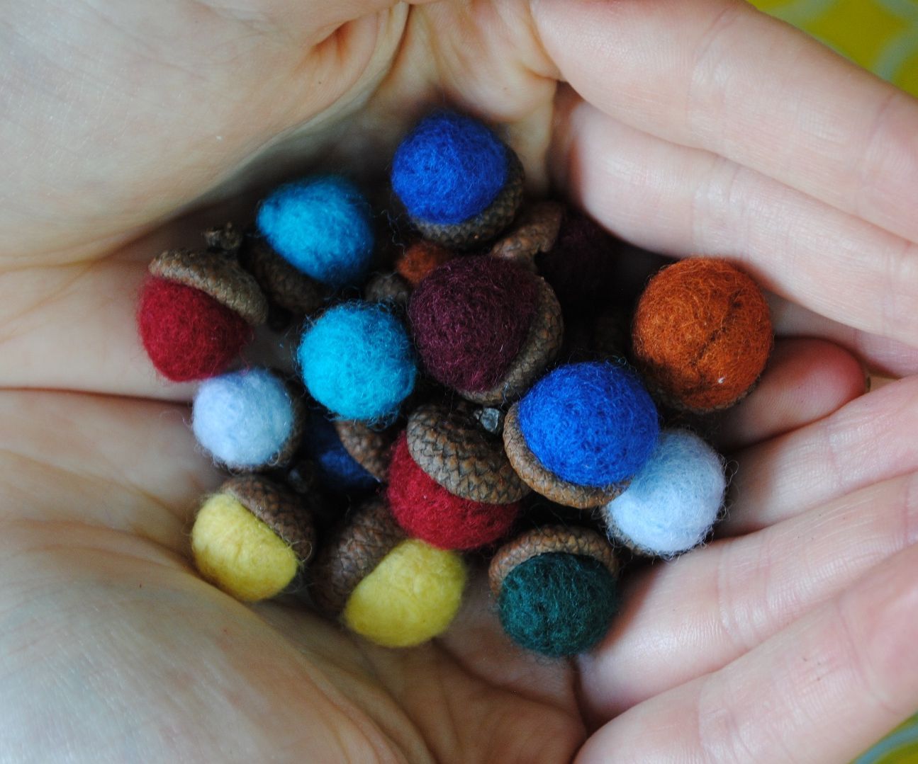 Making Needle Felted Acorns