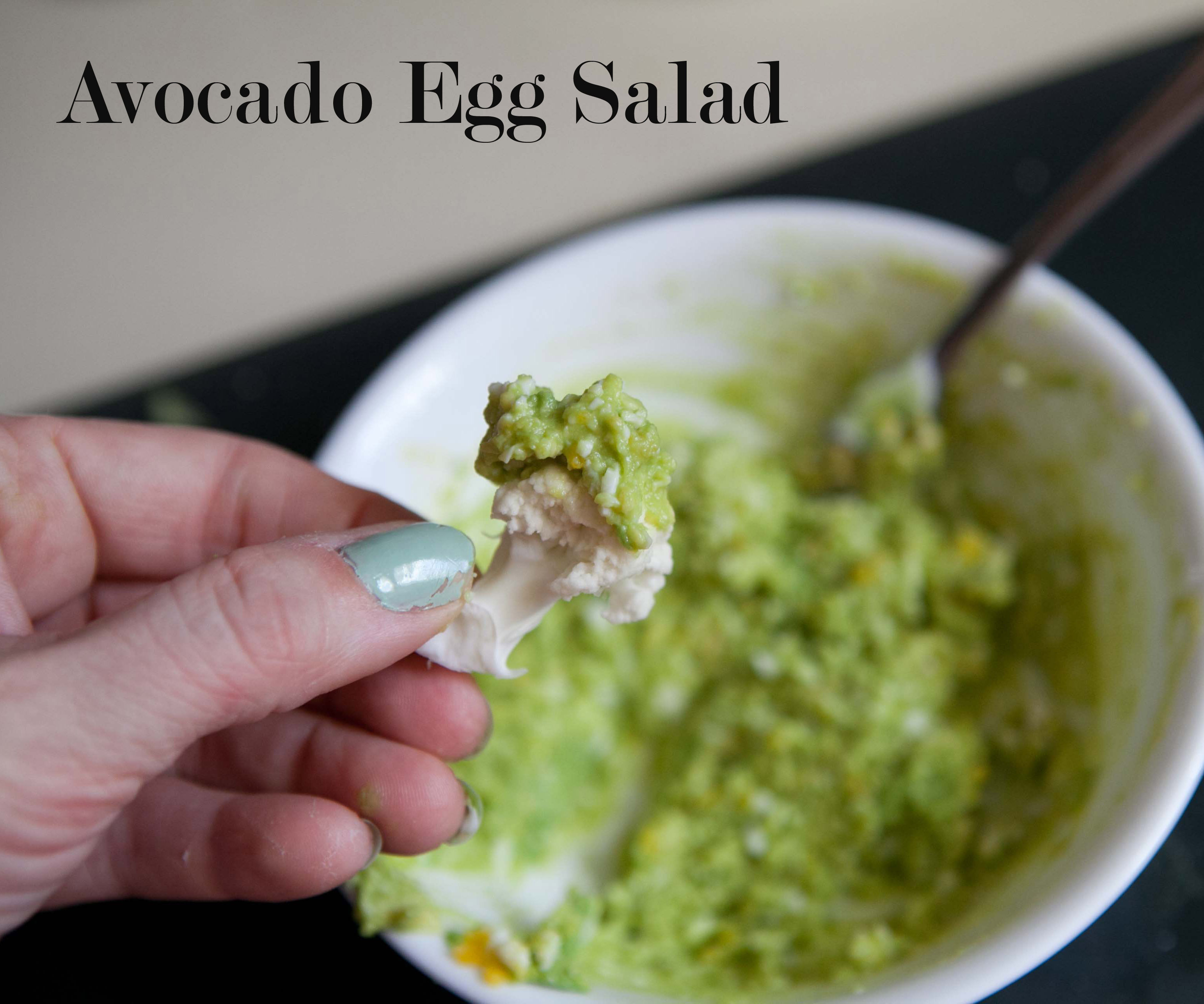 2 Ingredient Avocado Egg Salad