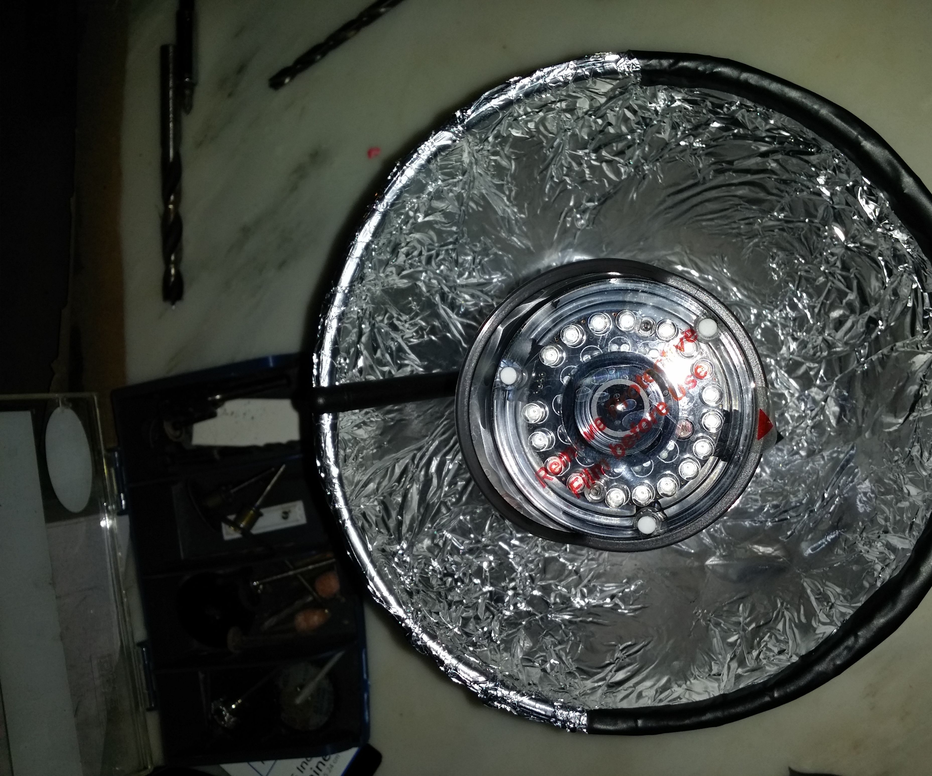 Wireless camera + Parabolic Mirror