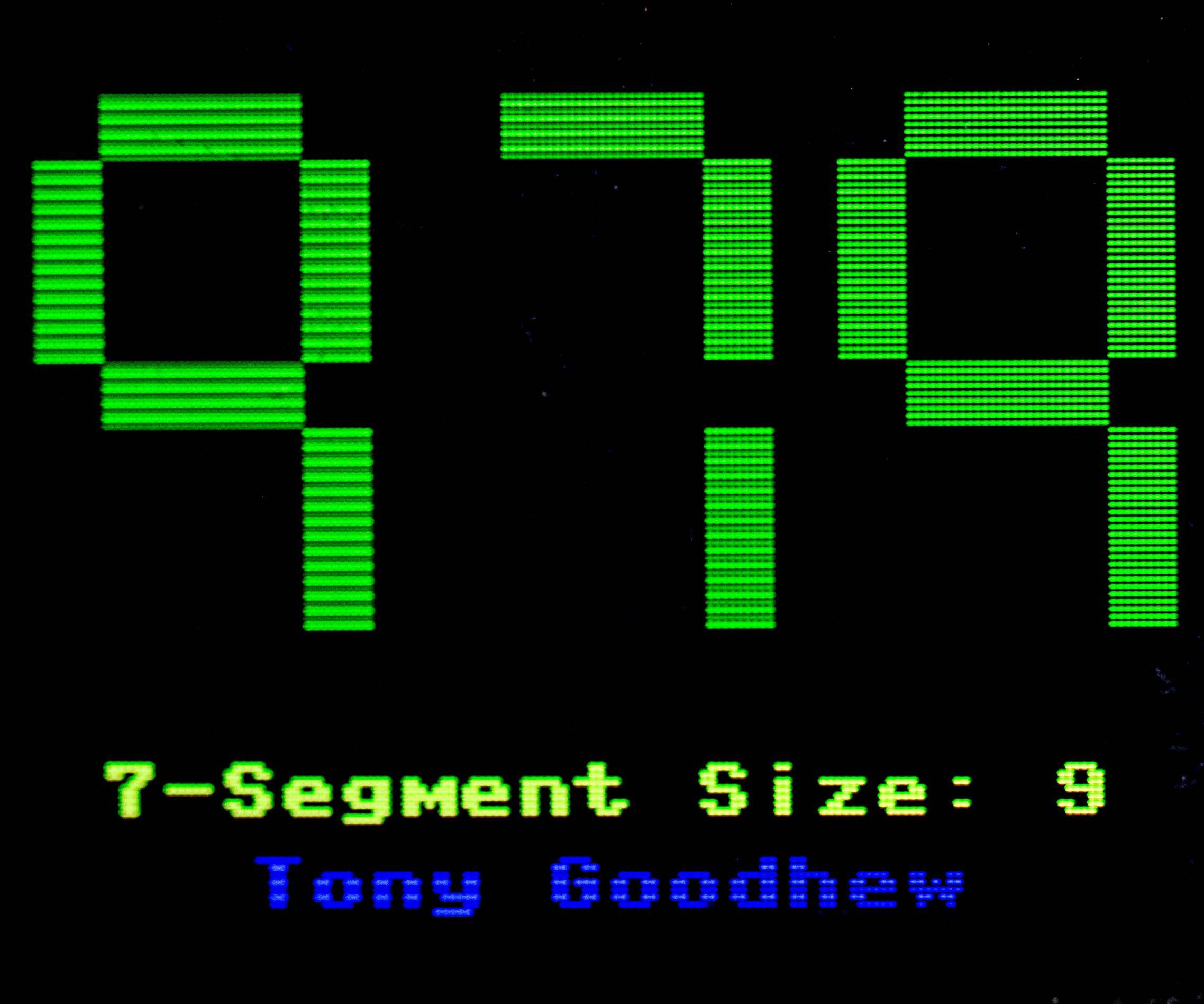 Simulated 7-Segment Numbers With Pico and Waveshare Display