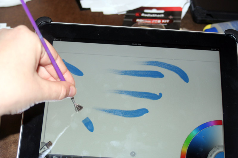DIY iPad brush