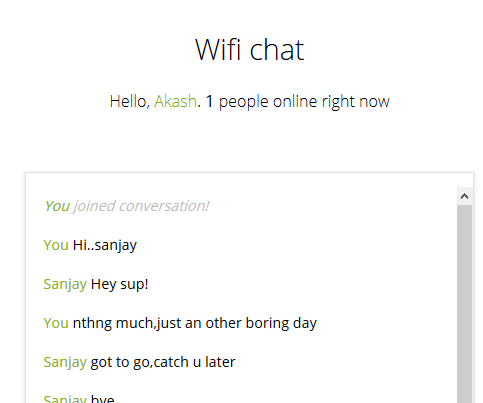 Wifi Chat -DIY