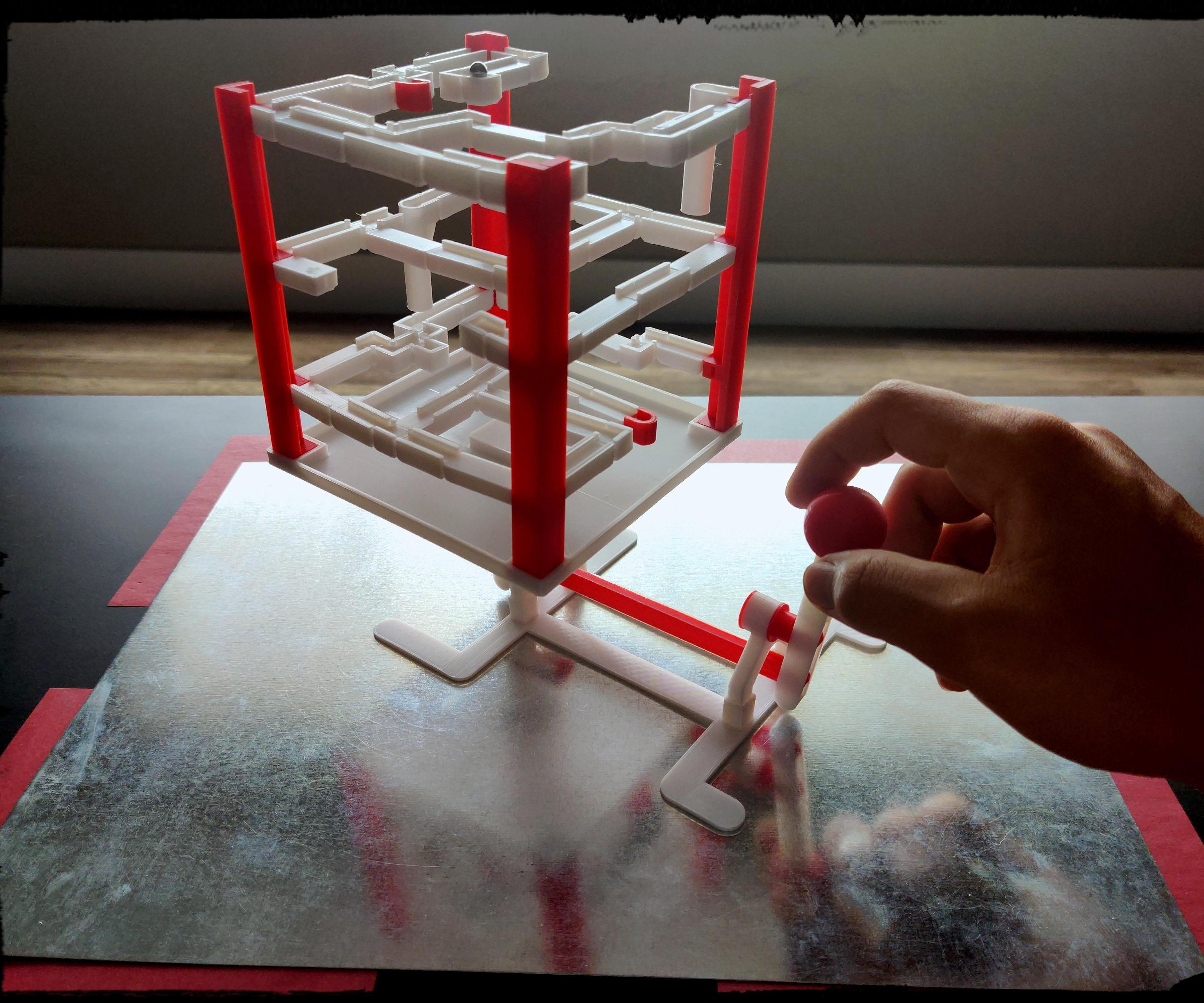 INFINITE LEVEL MARBLE GAME : Joystick Controlled : (Tinkercad)