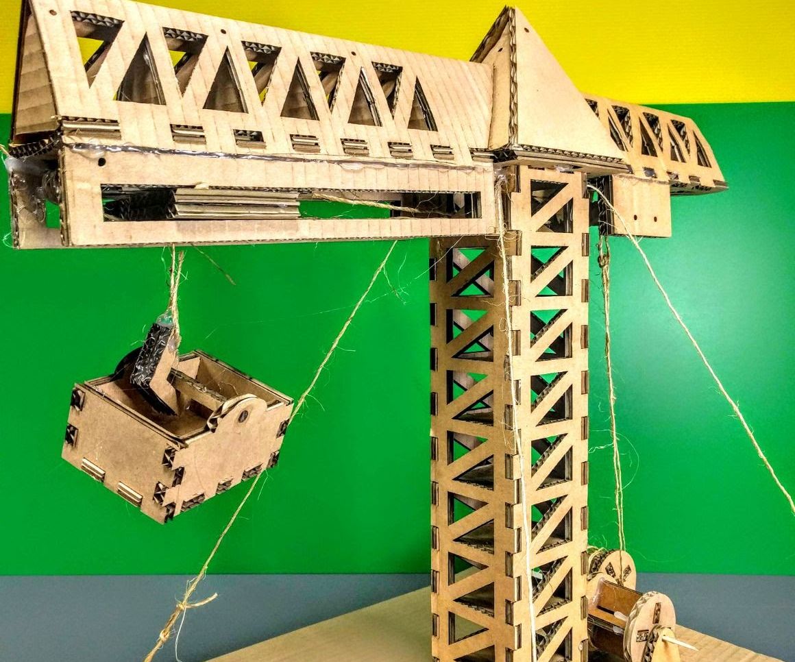 Cardboard Crane 