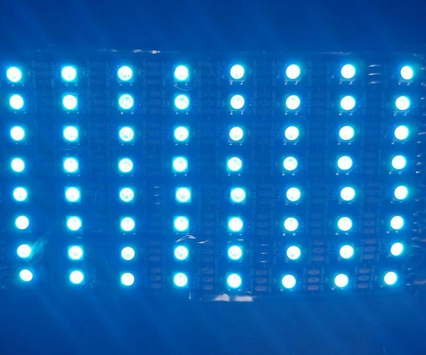  8×8 Neo-pixel Matrix Face Mask Using WS2812 + ESP-0 and WLED Firmware