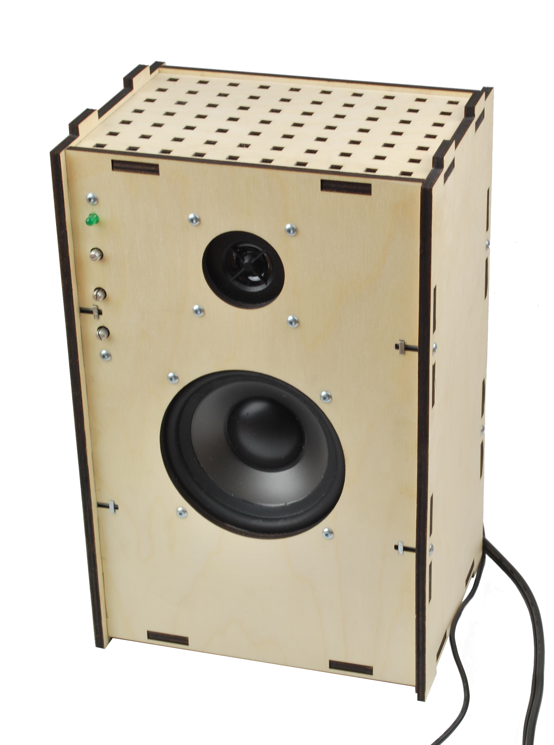 Laser-cut Speaker with Amplifier