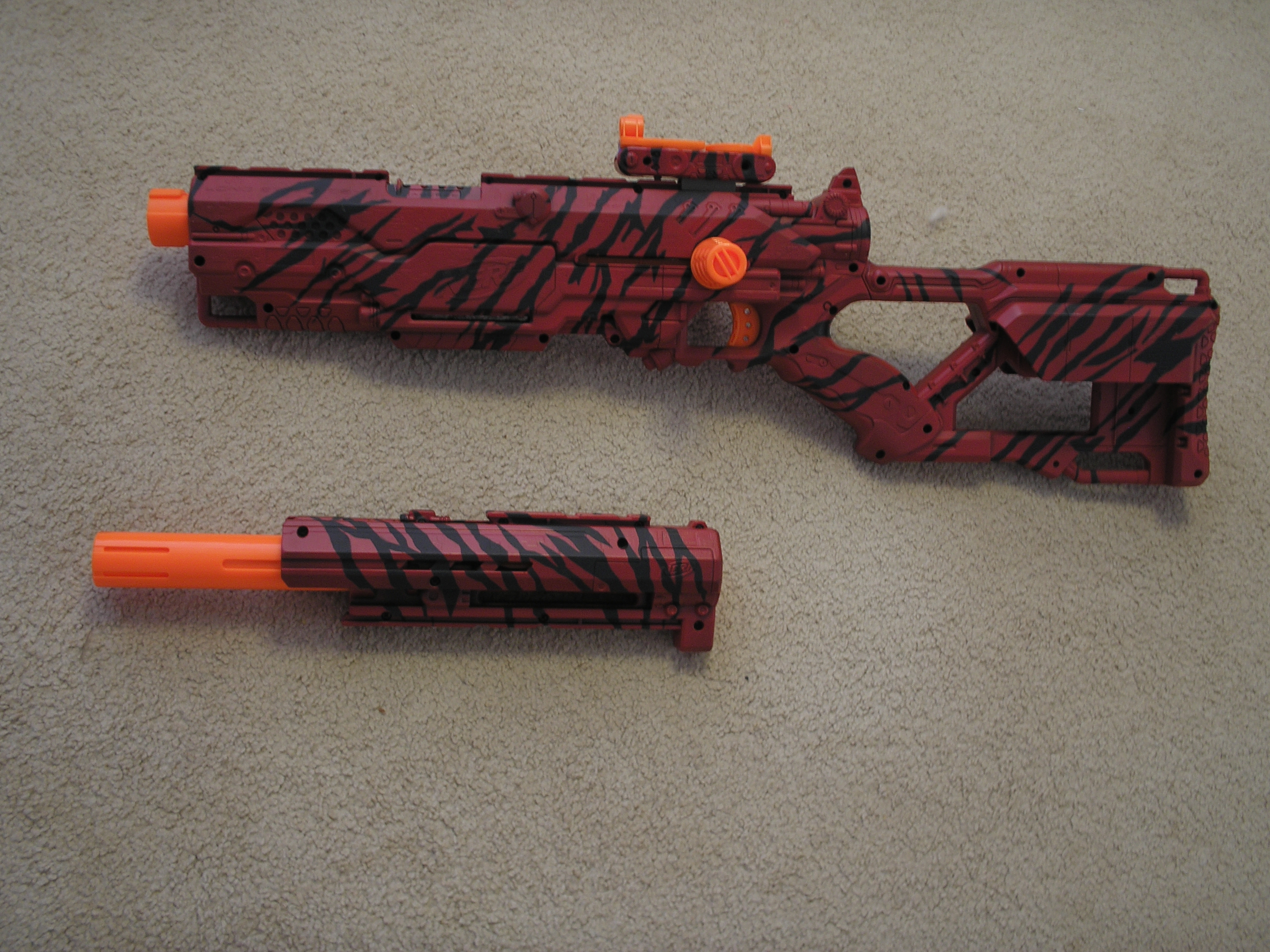 Nerf longstrike Red tiger