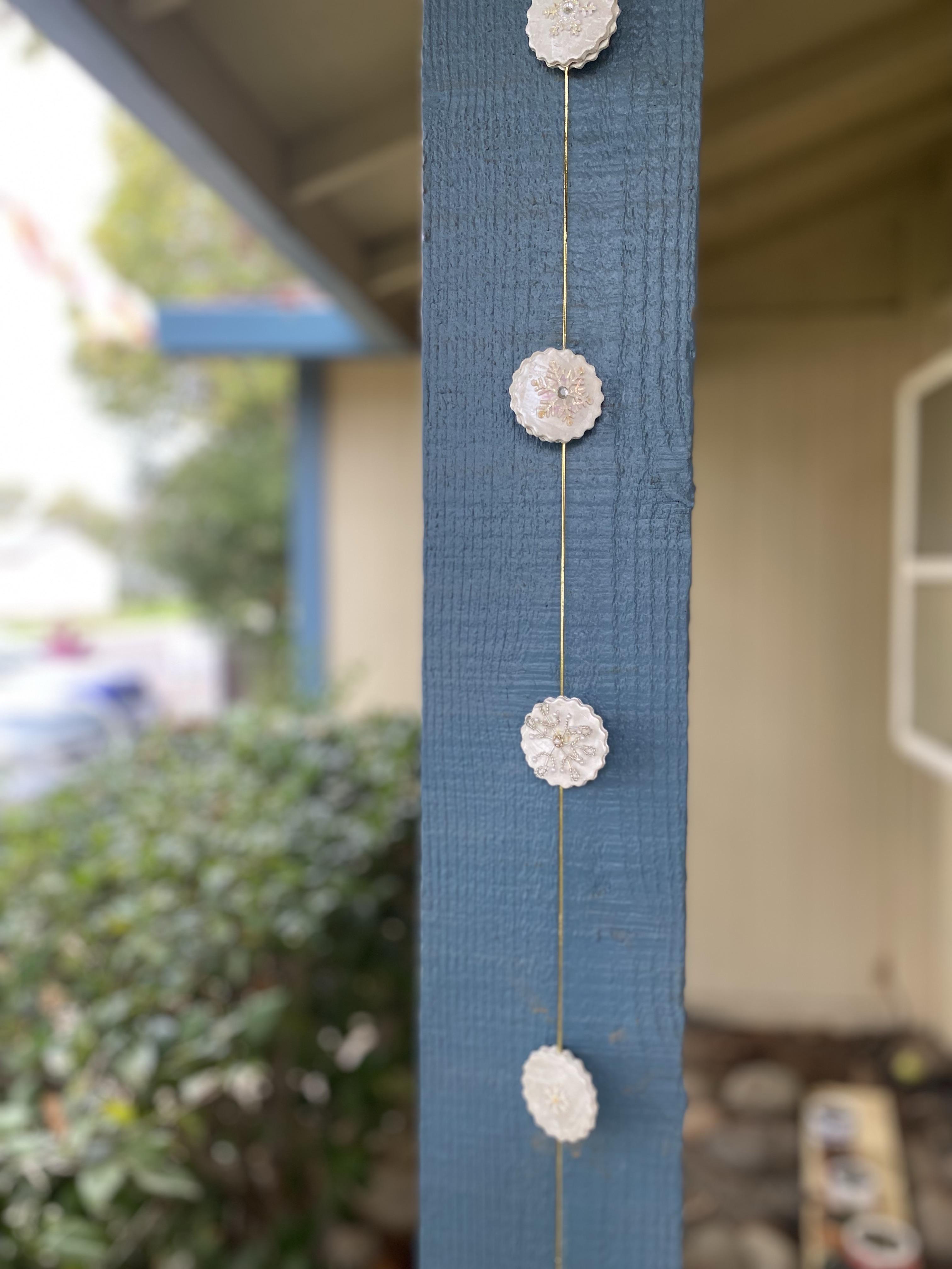 Winter Time Polymer Clay Garland