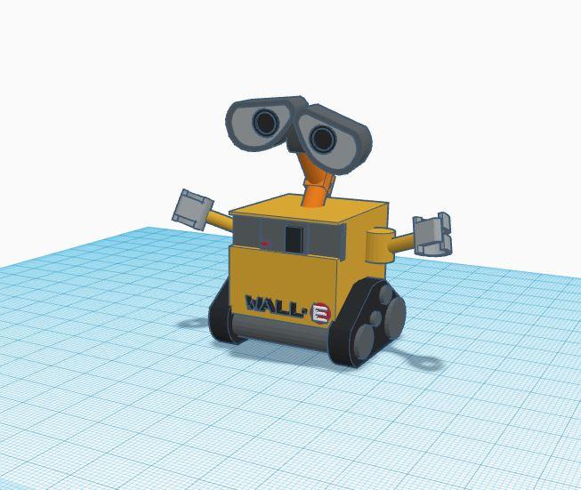Mini Low-Poly WALL-E for 3D Printing