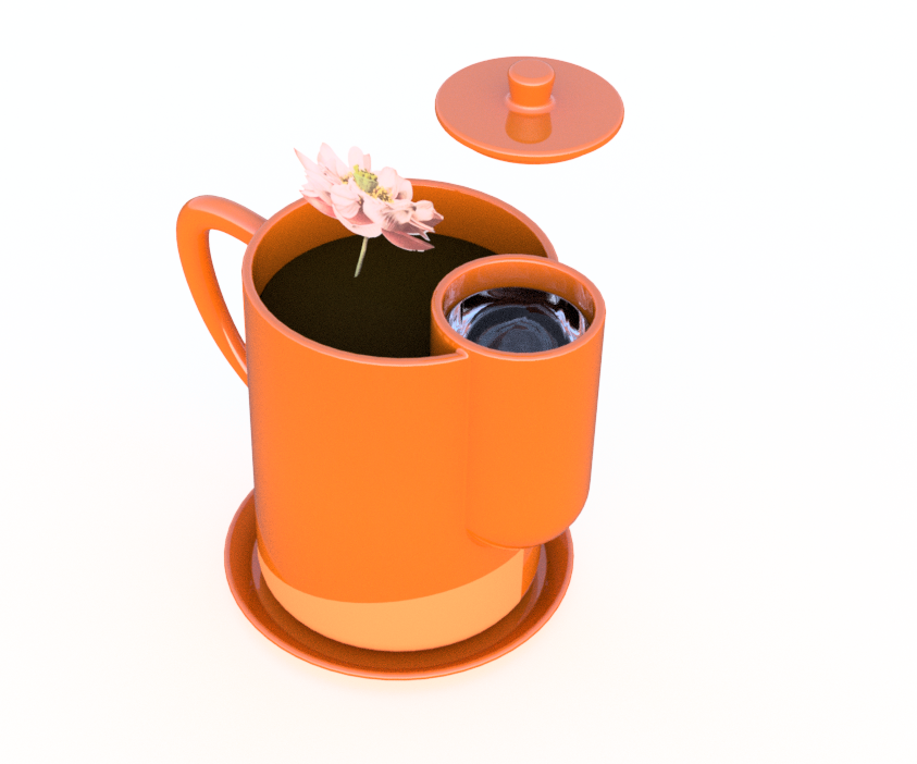 Garden Pot With Watering Tank