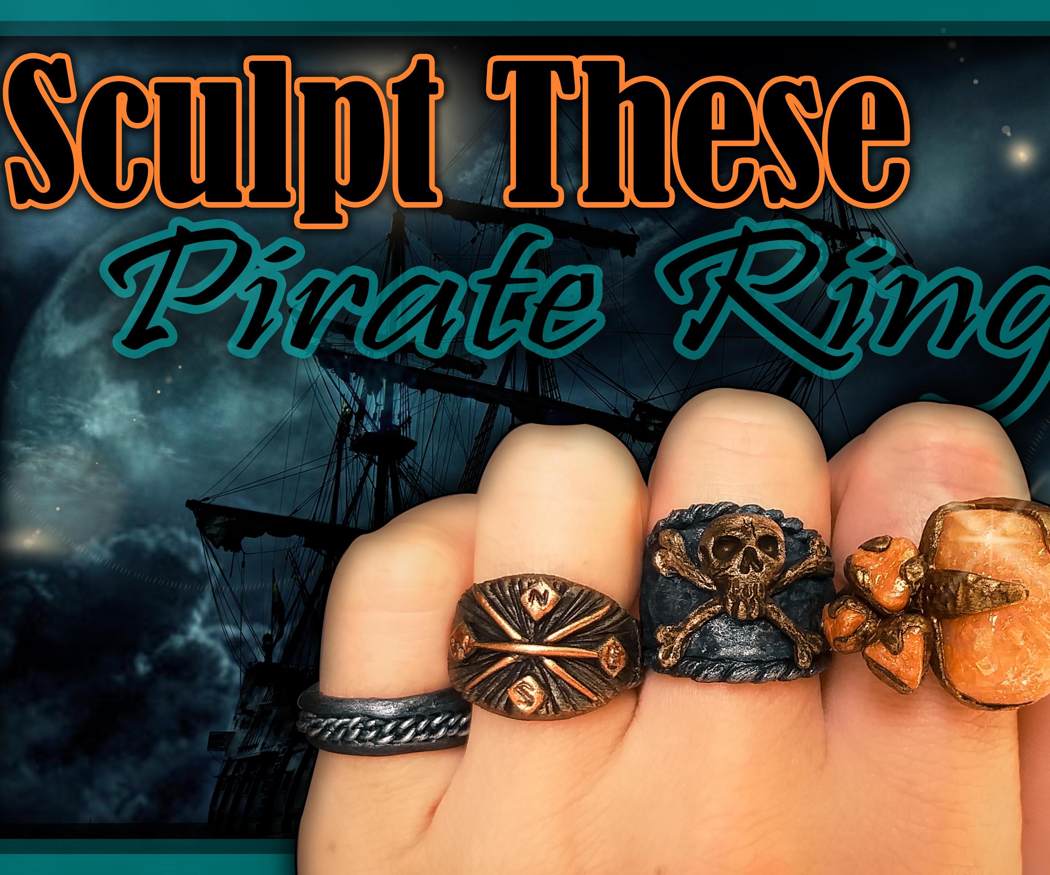 How to Make Pirate Rings Out of Polymer Clay