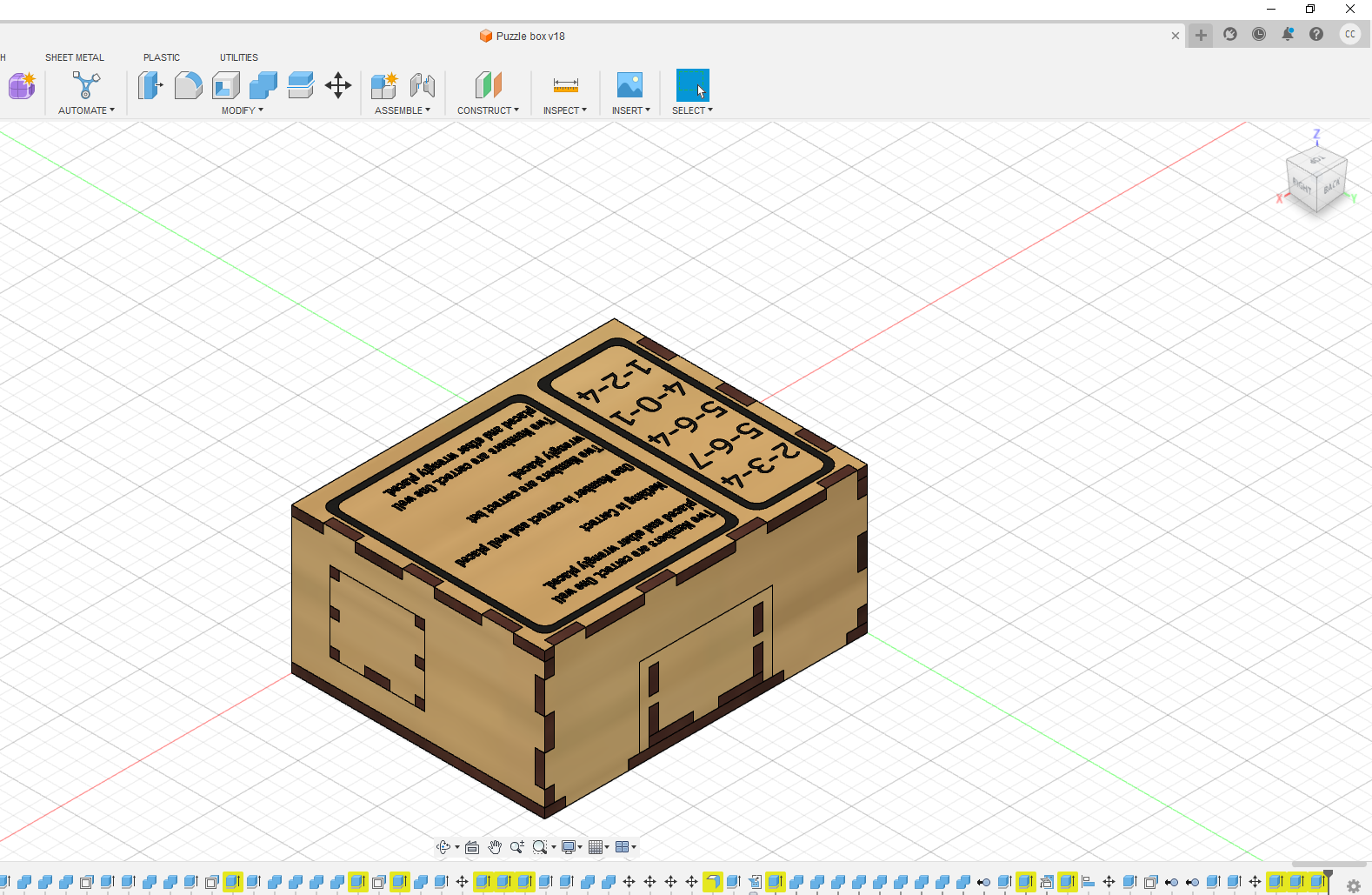 Puzzle Box in Fusion 360