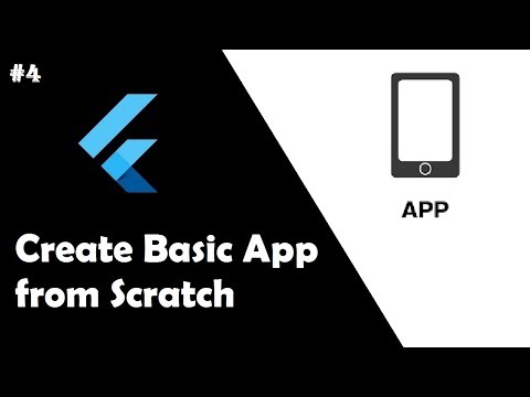 #4 Create Basic app from Scratch | Flutter Tutorial Beginner