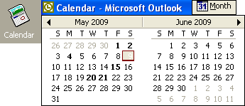 Get calendar from Microsoft Outlook 2000 to ipod without software