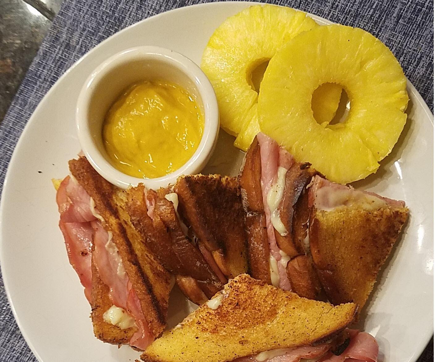 Ryland's Triple Decker Ham and Cheese Grilled Sandwich