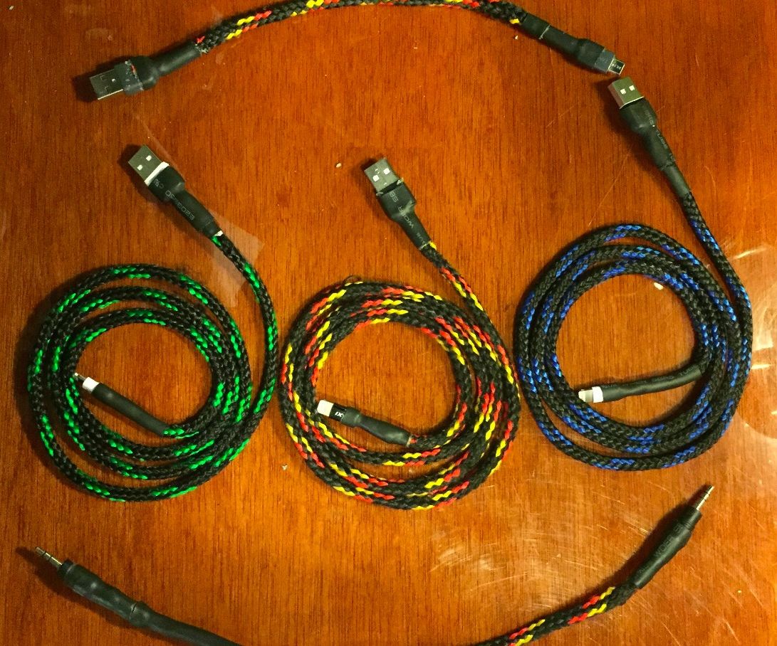 No Solder Nylon Wrapped Phone Cable! 