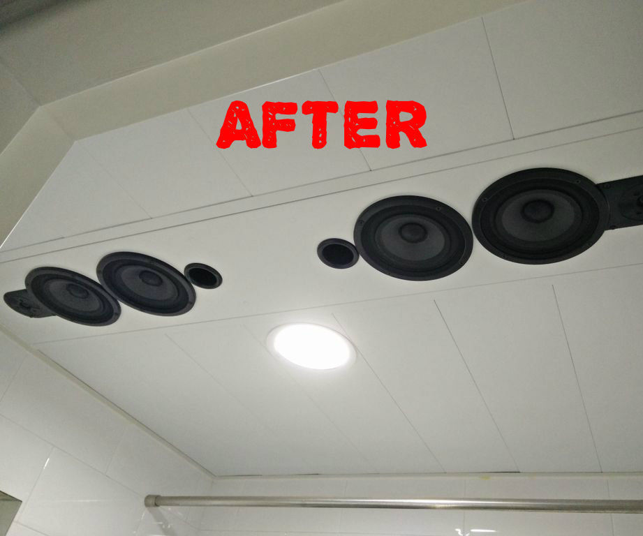 stereo graded bathroom bluetooth speaker system