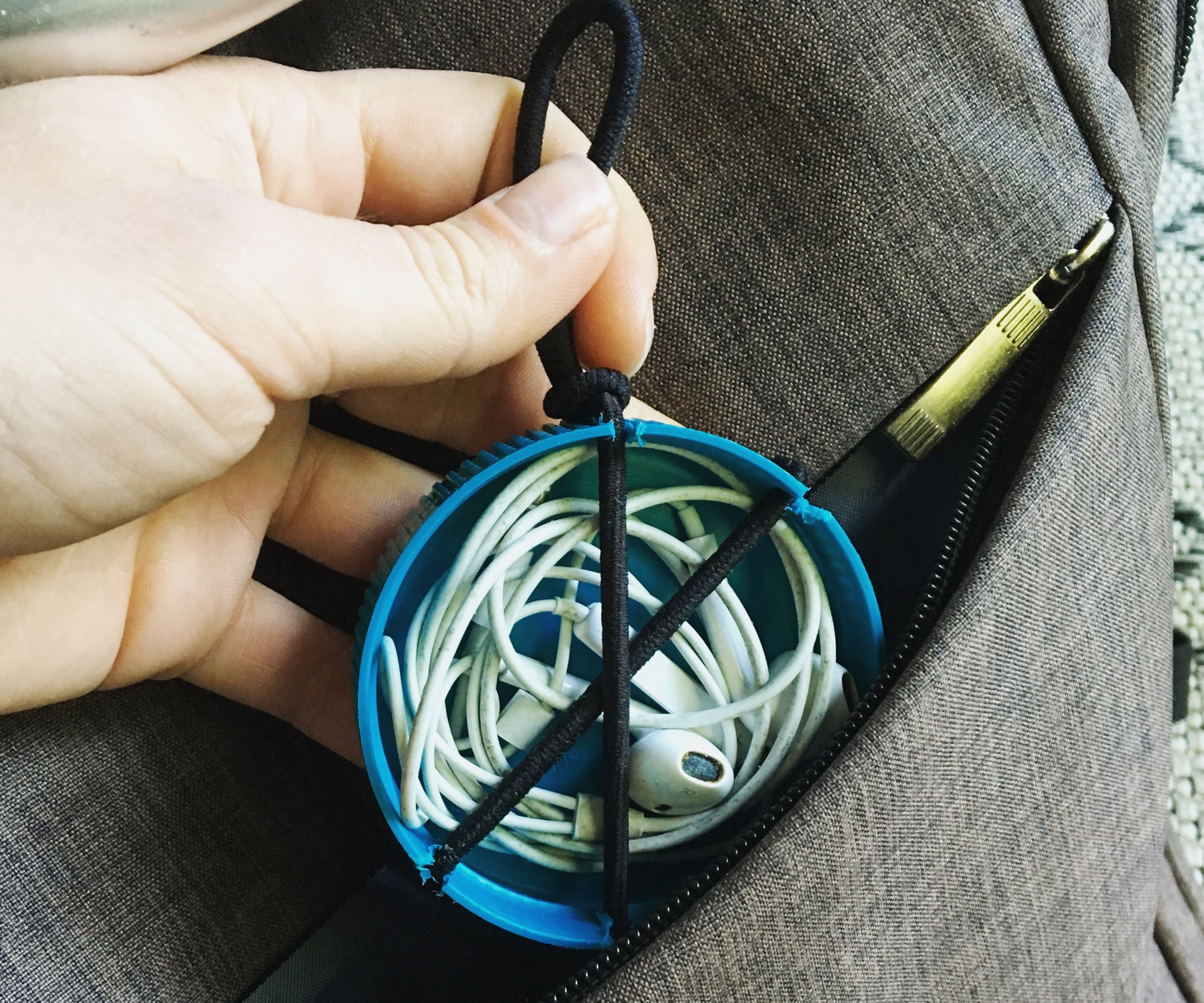 Easy Upcycled Earbud Holder