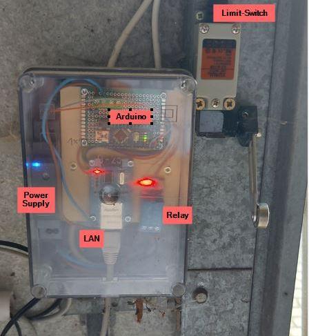 Garage Door Opener Calling by Phone Via Arduino and ASTERISK Behind a FritzBox