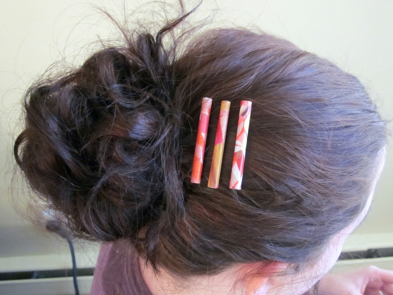 DIY Paper Embellished Bobby Pin