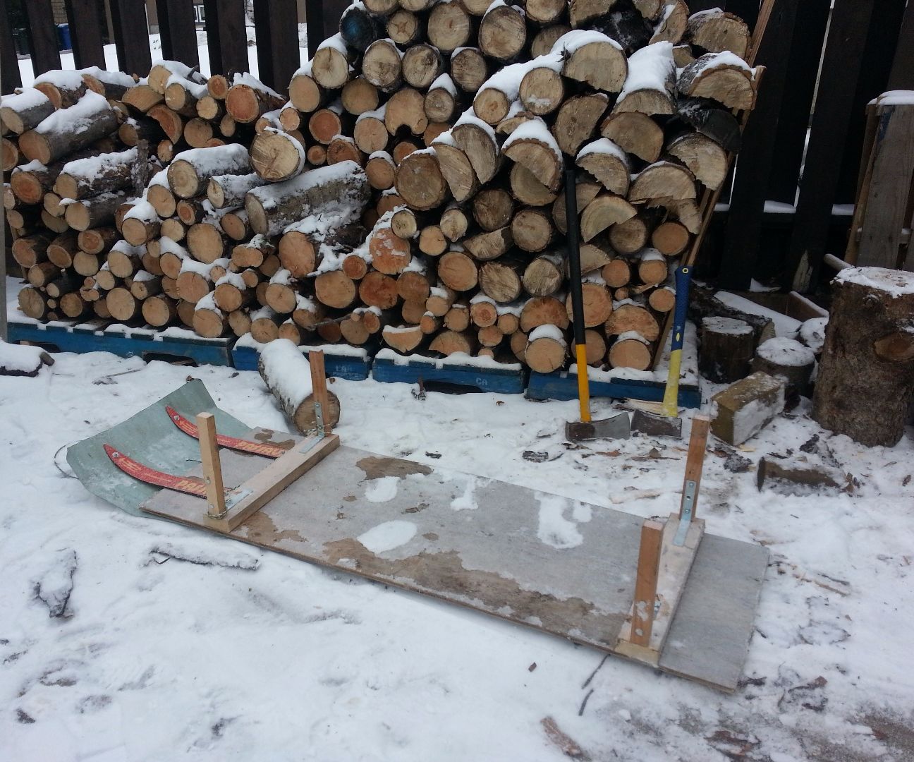firewood sled