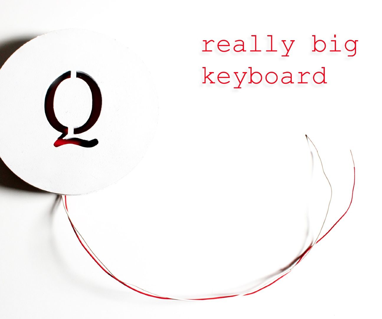 Really Big Keyboard for Public Typing