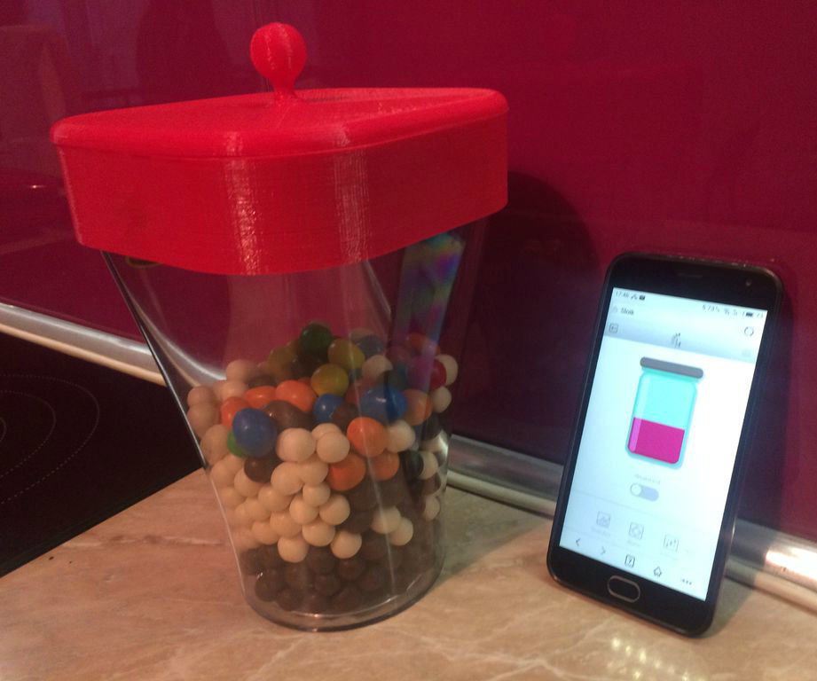 Candy jar - watch your candies and know when sb eats them!