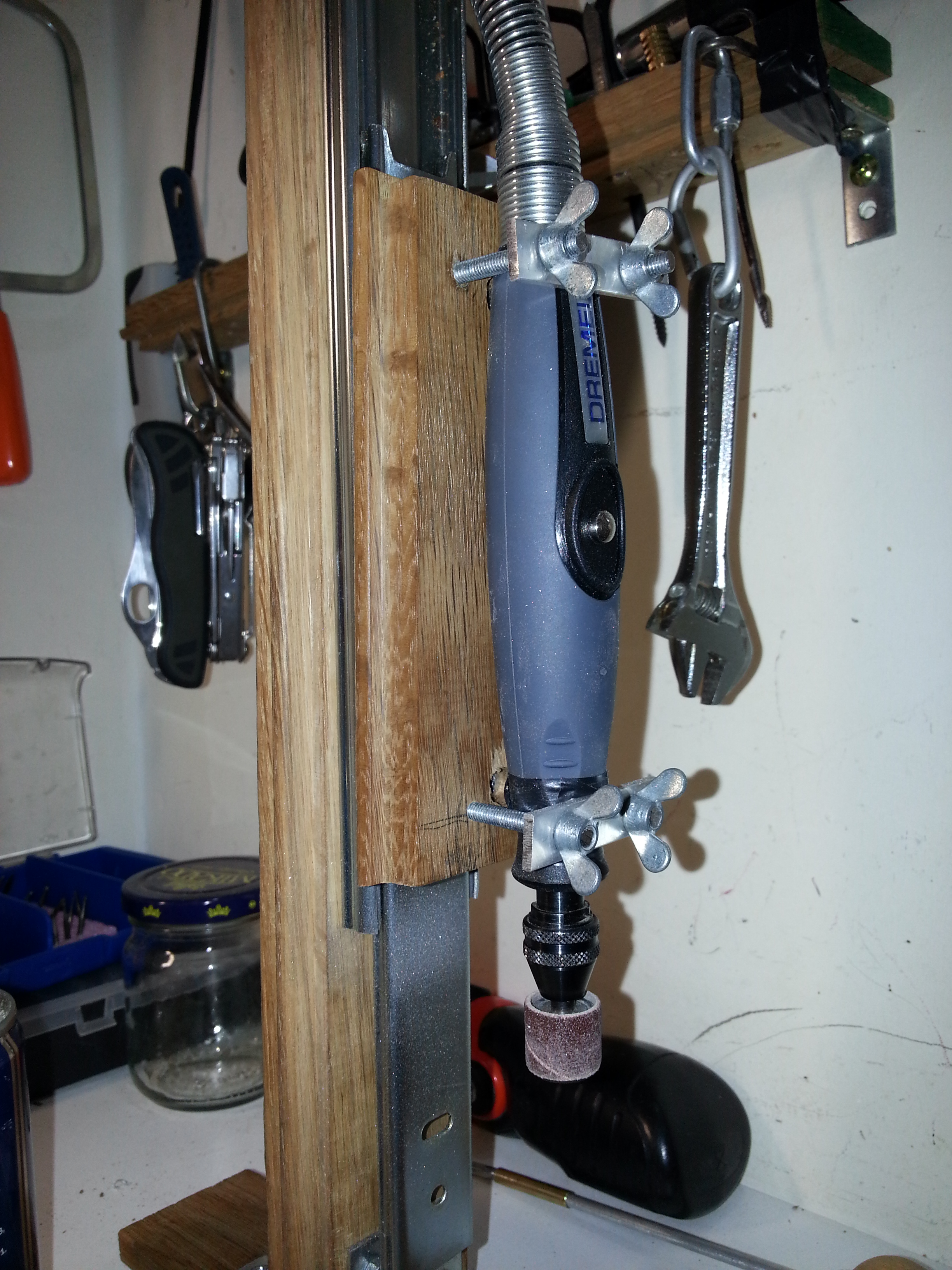 Drill Press With Dremel Flexshaft