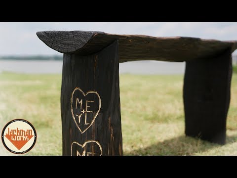 &amp;quot;The Giving Tree&amp;quot; Power Carved Log Bench